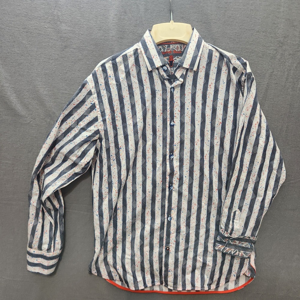 Luchiano Visconti Black Casual Shirt Flip Cuff Size‎ Small